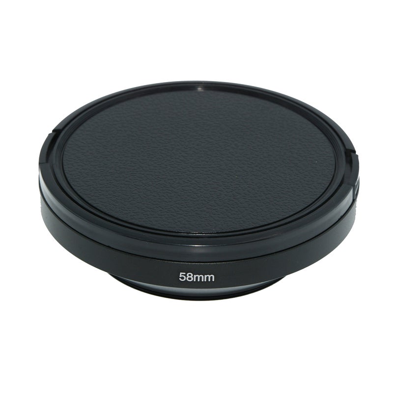 SIOTI 58mm Lens Hood, Oxidation Matte Anti Reflective Treatment, Aluminum Alloy, with 1 * 72mm Lens Cap, Compatible with Sony/Canon/Nikon/Fuji etc >16mm Camera Lens - Image 3